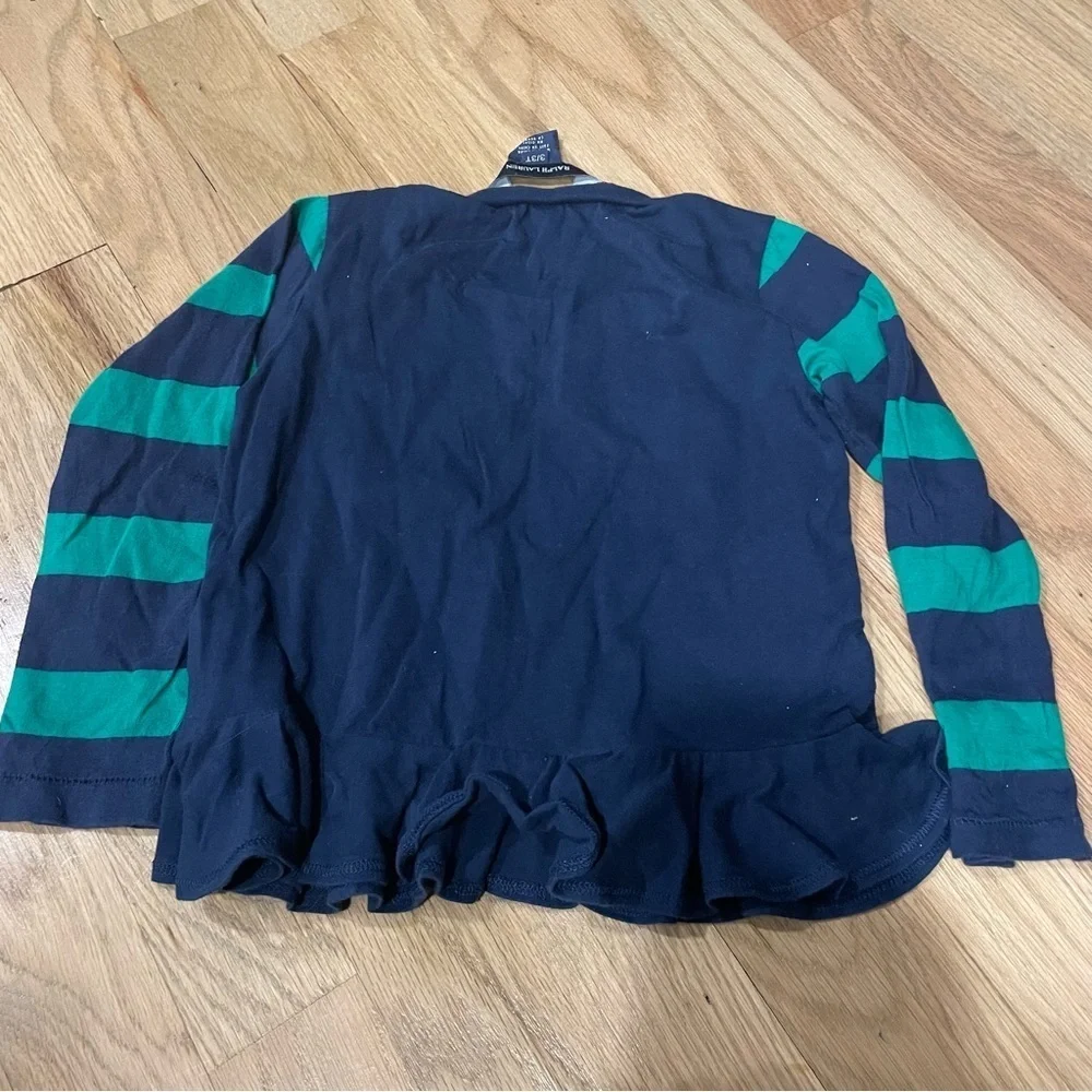 Ralph Lauren Peplum Striped Shirt